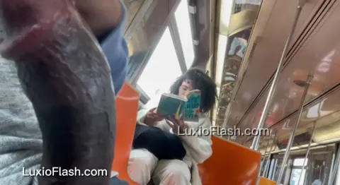 Jerking Off on Train for Curly Blonde — video thumbnail