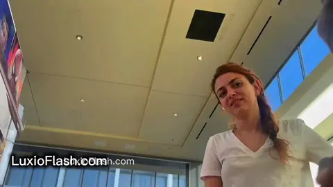 Hot Blonde Smiles Big at Dick Out in Store — video thumbnail