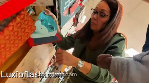 Black Dick Almost on MILF Face in Store — video thumbnail