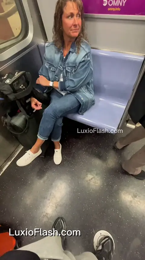 Gilf Can't Stop Staring at Hard Bulge on Train — video thumbnail