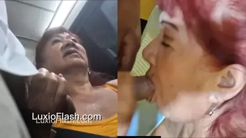 Gilf Couldnt Resist Cock Out In Bus Gives Handjob Then Sucks — video thumbnail