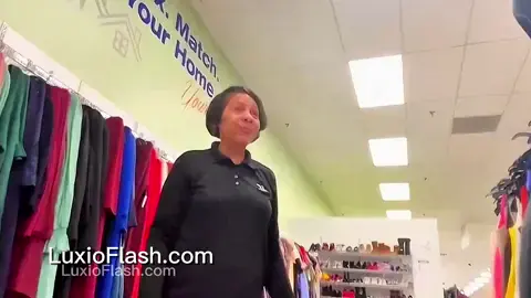 Sexy MILF Smiles Seeing Hard Bulge In Store — video thumbnail