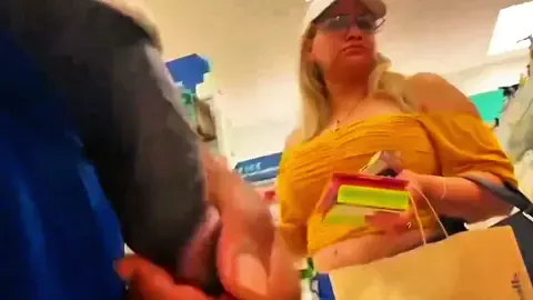 BBC Out In Store Touched BBW Hand — video thumbnail