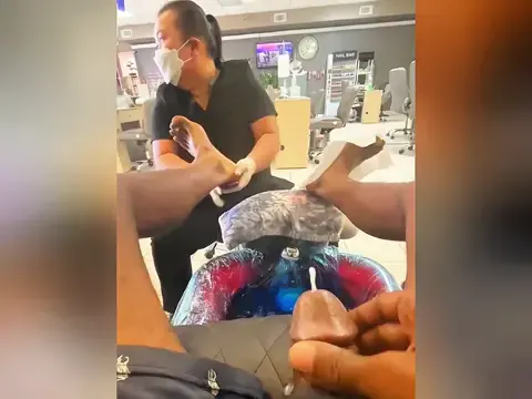 Pedicure Girl Sees BBC Out And I Cummed — video thumbnail