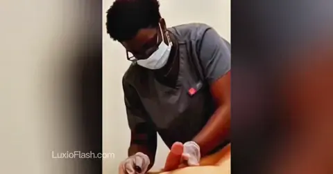 Accidental Cum During Ebony Cock Waxing — video thumbnail
