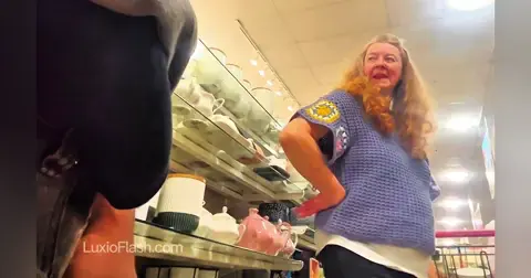 Casual Talk With GILF While Jerking BBC In Store — video thumbnail