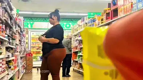 Hot BBW With Husband Staring At BBC In Store — video thumbnail