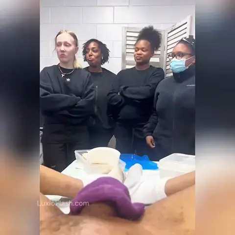 BBC Waxing By Many Ladies Gone Wrong – Accidental Cum — video thumbnail