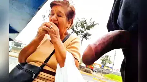 Street Cock Out While Gilf Eating She Didn't Mind 😏 — video thumbnail