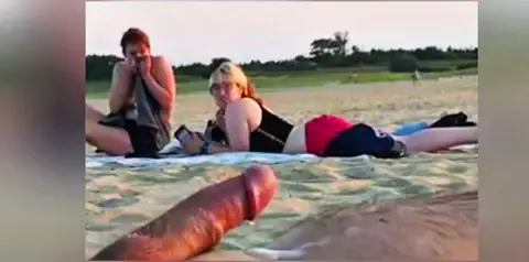 Beach Small Cock Wild Reaction From Girls Then Cumshot  — video thumbnail
