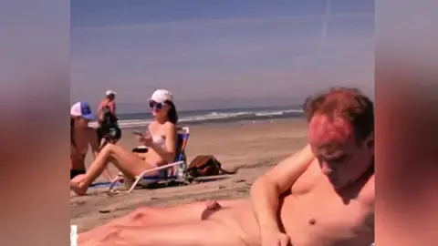 Nude Beach Small Cock CFNM 2 Girls Laughing — video thumbnail
