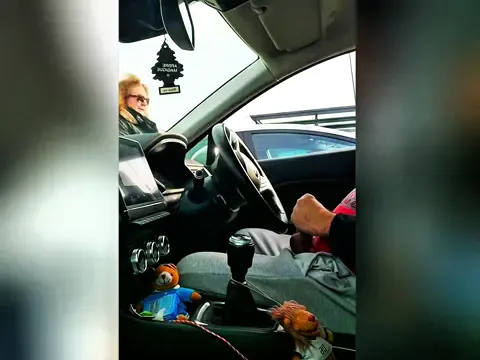 GILF Gives Compliment To Cock Out In Car — video thumbnail