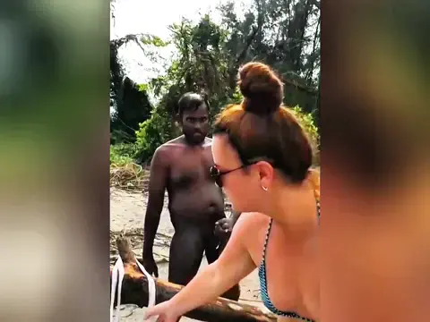 Retard Guy Jerks Off Cum Near Hot Beach Lady — video thumbnail