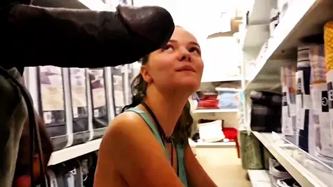 Blonde Gives Handjob After Seeing BBC In Store And Shares Number — video thumbnail
