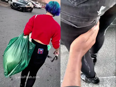 Blue Hair Latina Gets Cum Sprayed And Booty Wiped — video thumbnail