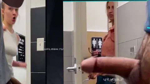 Bathroom Cock Out Blonde Reaction — video thumbnail