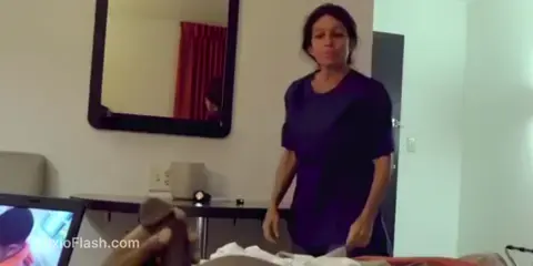 Maid Ignores Owner Jerking Off To Porn — video thumbnail