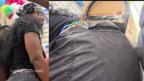 Bulge Rubbed On Ebony Booty In Store — video thumbnail