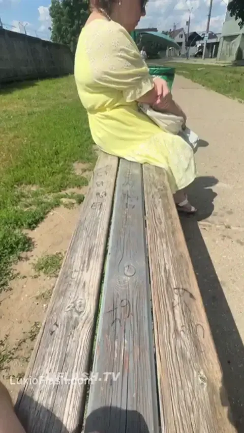 Bench Jerking Off In Front Of GILF — video thumbnail
