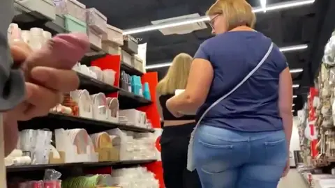 Fat Ass GILF Notices Cock Out While Shopping — video thumbnail