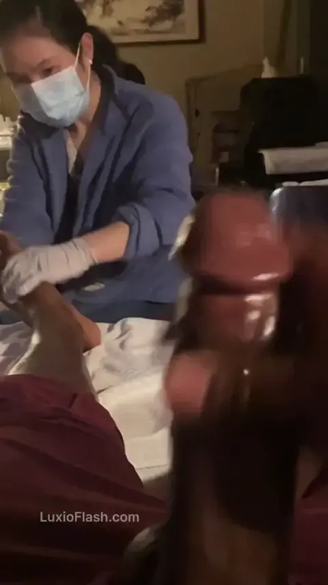 Cumming During Pedicure While Stroking BBC — video thumbnail