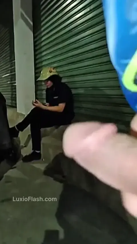 Street BBC Out Asian Girl Stares While Sitting — video thumbnail