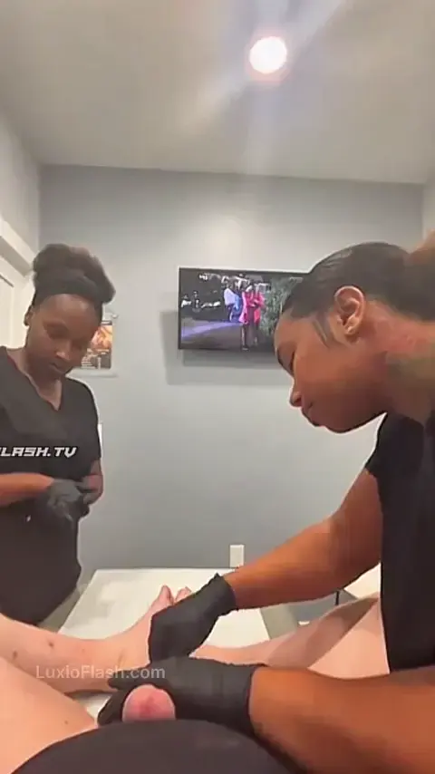 Cock Waxing Training With Two Women — video thumbnail