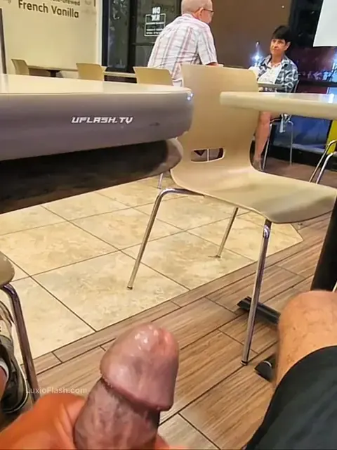 Public Stroke GILF Couple Cant Look Away — video thumbnail