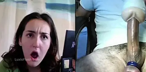 Omegle Girl Sees The Huge Cock And Freezes — video thumbnail