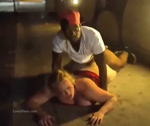 Horny GILF Gets Hard Fucked By BBC On Street — video thumbnail